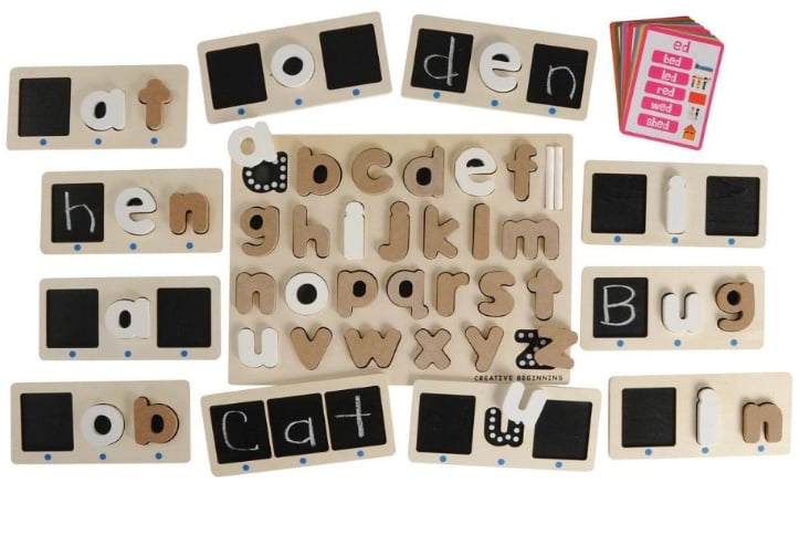 Word Family Chalkboard Kit and Lowercase Chalkboard Puzzle