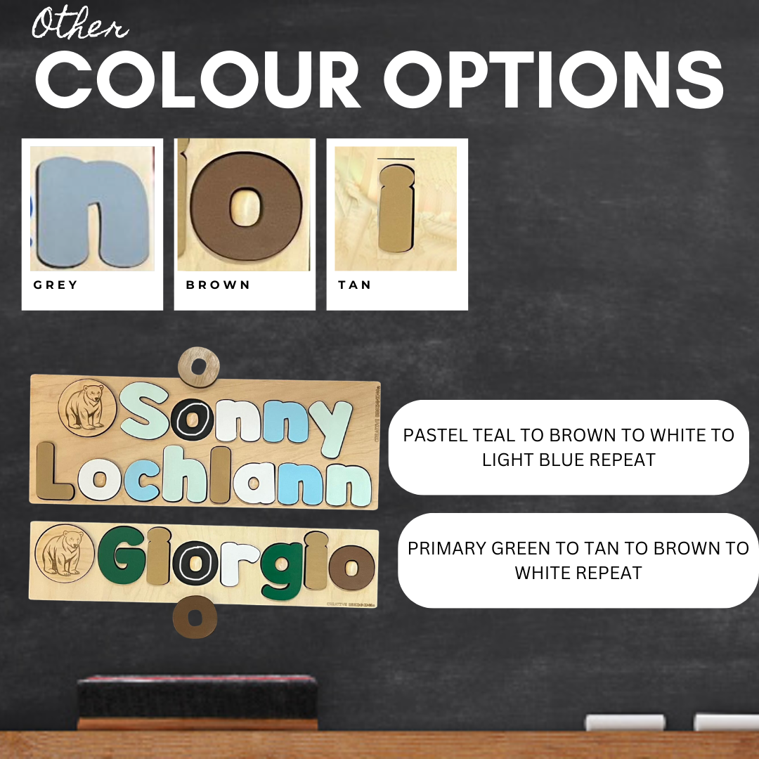CUSTOMIZED CHALKBOARD NAME PUZZLE
