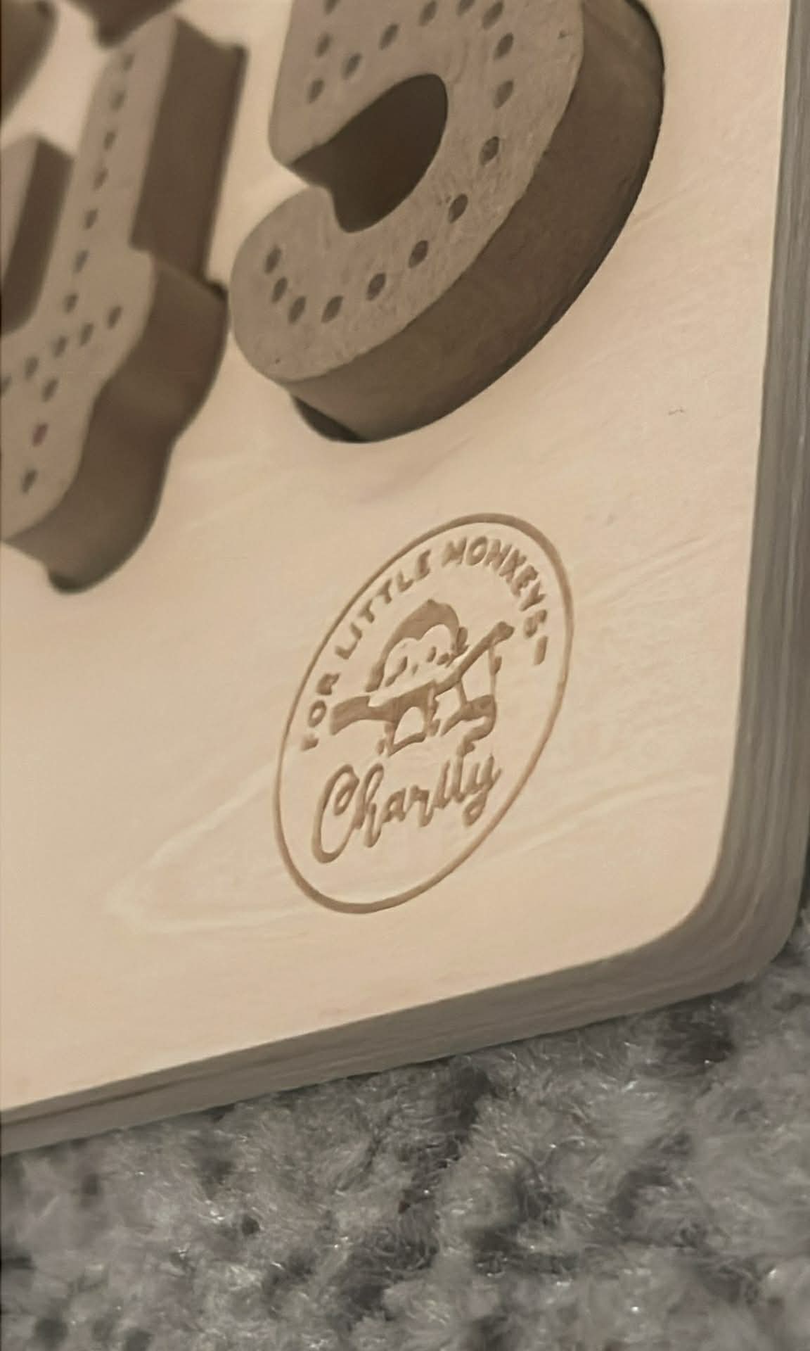 Mini Chalkboard Based Puzzle - Charity Board-  CHALKBOARD BASE WITH TRACERS -  Educational Alphabet Tracing Board | Sensory Learning Tool for Autism | Handwriting Practice Board