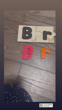 Load and play video in Gallery viewer, CUSTOMIZED CHALKBOARD NAME PUZZLE- SEPARATE PIECES- SOUND IMAGES
