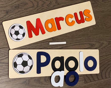 Load image into Gallery viewer, CUSTOMIZED CHALKBOARD NAME PUZZLE WITH IMAGE COMBO
