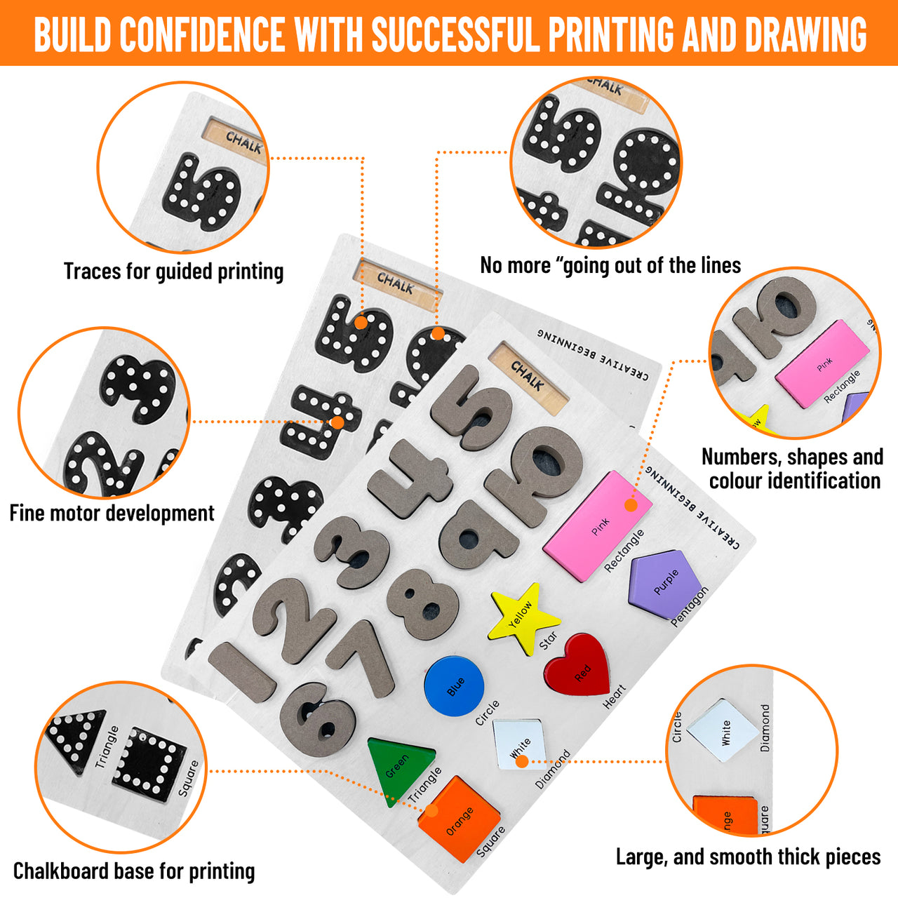 Numbers Making A Shape PRESCHOOL NUMBERS/SHAPES/COLOURS | Creative Beginning - Chalkboard Bas ...
