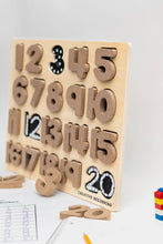 Load image into Gallery viewer, NUMBER PUZZLE - CHALKBOARD BASE WITH TRACERS

