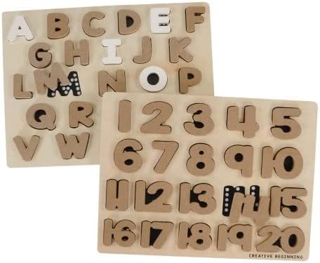 Alphabet and Number Chalkboard puzzle!  Chalkboard based with tracers!  No more 