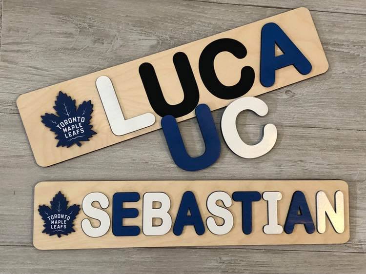CUSTOMIZED CHALKBOARD - CUSTOMIZED CHALKBOARD NAME PUZZLE WITH IMAGE COMBO