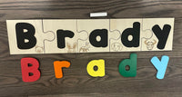 Thumbnail for PUZZLE- SEPARATE PIECES- SOUND IMAGES - CUSTOMIZED CHALKBOARD NAME PUZZLE- SEPARATE PIECES- SOUND IMAGES