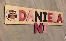 Load image into Gallery viewer, CUSTOMIZED CHALKBOARD NAME PUZZLE WITH IMAGE COMBO
