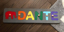 Load image into Gallery viewer, CUSTOMIZED CHALKBOARD NAME PUZZLE WITH IMAGE COMBO
