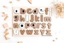 Load image into Gallery viewer, LOWERCASE ALPHABET - CHALKBOARD BASE WITH TRACERS
