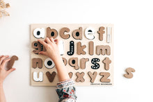 Load image into Gallery viewer, LOWERCASE ALPHABET - CHALKBOARD BASE WITH TRACERS

