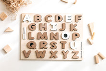 Load image into Gallery viewer, ALPHABET PUZZLE - CHALKBOARD BASE WITH TRACERS
