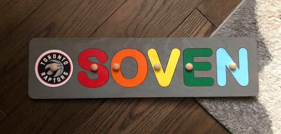 CUSTOMIZED CHALKBOARD - CUSTOMIZED CHALKBOARD NAME PUZZLE WITH IMAGE