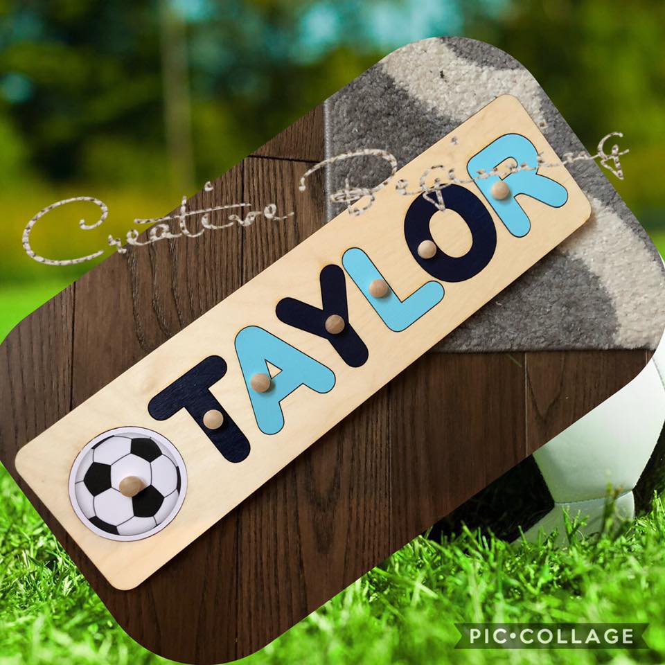 CUSTOMIZED CHALKBOARD - CUSTOMIZED CHALKBOARD NAME PUZZLE WITH IMAGE