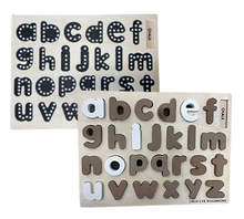 Load image into Gallery viewer, LOWERCASE ALPHABET - CHALKBOARD BASE WITH TRACERS
