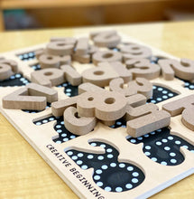 Load image into Gallery viewer, NUMBER PUZZLE - CHALKBOARD BASE WITH TRACERS
